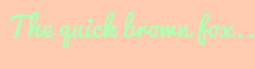 Image with Font Color B1FFB1 and Background Color FFCBB1